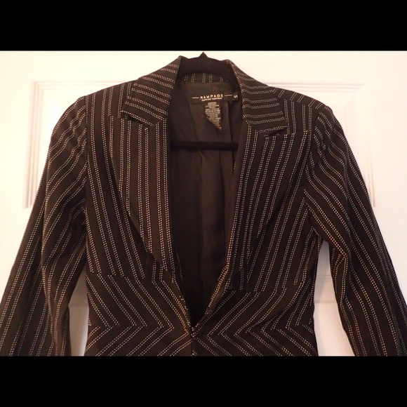 Rampage Striped Black & White Blazer for Juniors - Picture 2 of 4